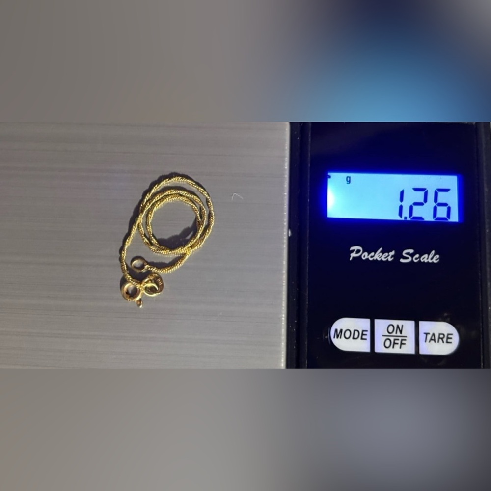 14k gold rope chain bracelet - Picture 2 of 4